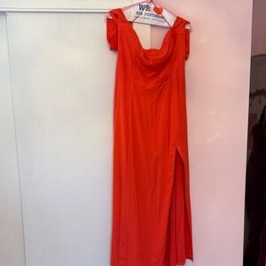 Abercrombie & Fitch Vibrant Red Maxi Dress